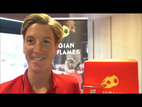 Aline Zeler avant Belgique - Moldavie le 18.09.2017