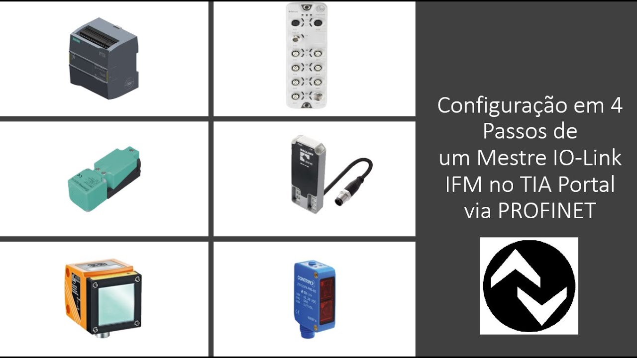 Configurando um mestre IO Link IFM em 4 passos no TIA Portal