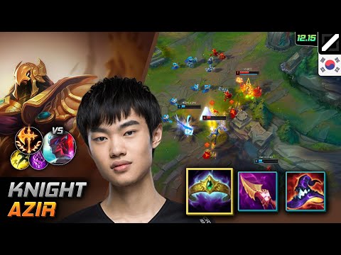 Knight Mid Azir Crown of the Shattered Queen Conqueror - LOL KR 12.15