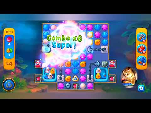 фишдом 2022  #  10700 уровень - прохождение без бустеров # Fishdom,   10700  level - no Boosters.