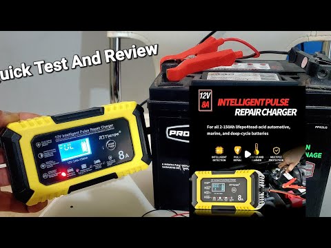 Quick Test And Review Smart 12V 8A Car Battery Battery Charger / Intelligent Pulse Repair, Temu