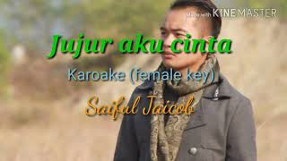 Jujur aku cinta karoake (female key)-Saiful Jaicob