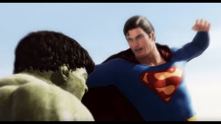 Superman vs Hulk - The Fight  (Part 1)