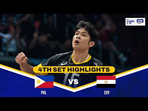 PHILIPPINES vs. EGYPT | SET 4 HIGHLIGHTS | 2025 FIVB MEN’S WORLD CHAMPIONSHIP | SEPT 16, 2025