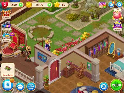 Matchington Mansion Walkthrough Island Bathroom (last part) and Courtyard