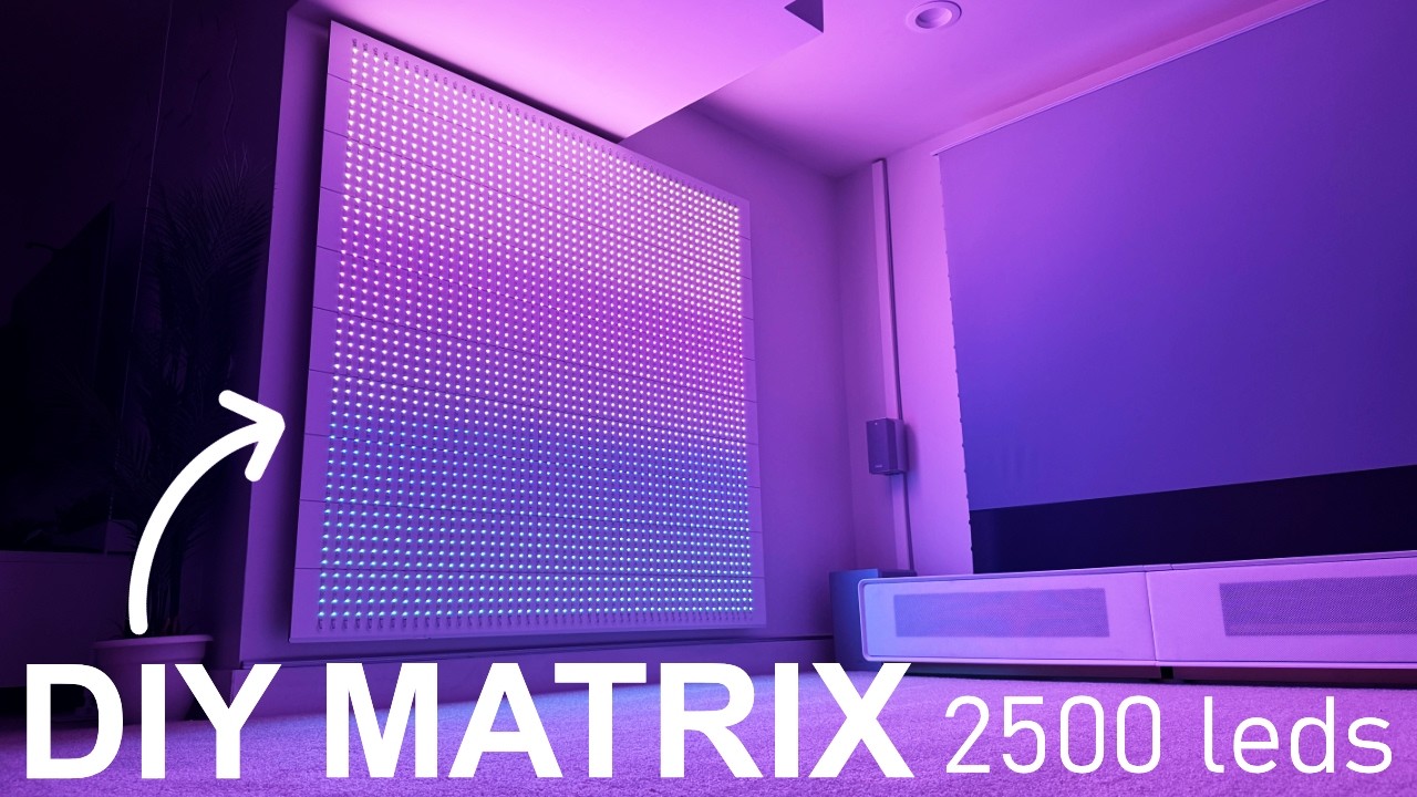 DIY Matrix Panel: EASY, One Controller, One Power supply.