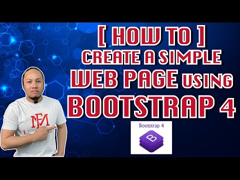 [HOW TO] Create a simple Web Page using Bootstrap 4 | Tagalog Tutorial | #howto  #5