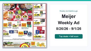 Meijer Weekly Ad (8/26/26 - 9/1/26) Top 10 Deals