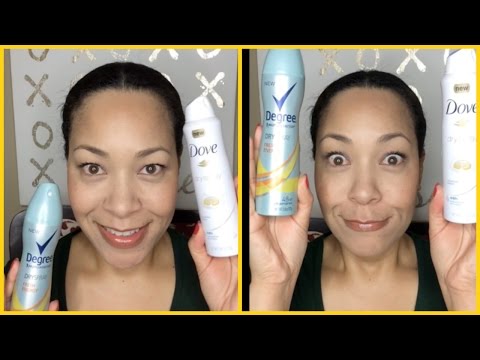Dove vs. Degree Dry Spray | Battle of the DEODORANTS