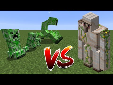 Iron Golem vs All Creepers