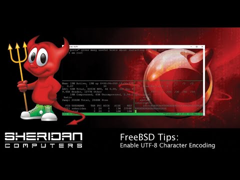 How to enable UTF8 on freebsd