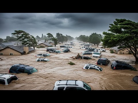 New Years Chaos in California Today! Storm Flooding Swept Away Homes in San Diego