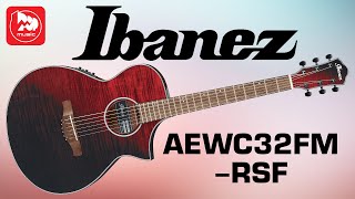 Video thumbnail for IBANEZ AEWC32FM-RSF - Электроакустическая гитара для фингерстайла и аккомпанемента by PopMusicRu