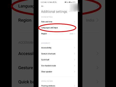 How to Change Language in xiaomi phone। #language #shorts
