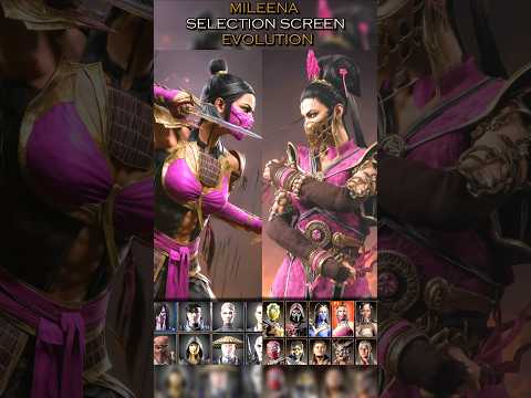 Mileena Selection Screen Evolution in Mk9 , MkX , Mk11 and Mk1 Khaos Reigns #mortalkombat1havik