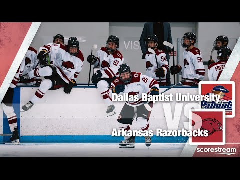Arkansas Razorbacks vs Dallas Baptist Patriots Game 1 | ACHA Division III Hockey