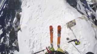 POV video of skiing the Grand Teton
