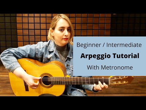 Arpeggio practice for Beginner / Intermediate level with Metronome (Oscar Herrero book) | Aysan