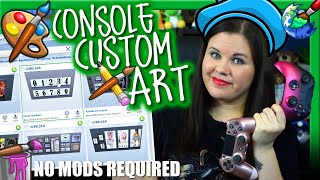 🎨 HOW TO GET CUSTOM ART ON CONSOLE 👀 (WITHOUT MODS OR CC) | Sims 4 Xbox & PlayStation | Chani_ZA