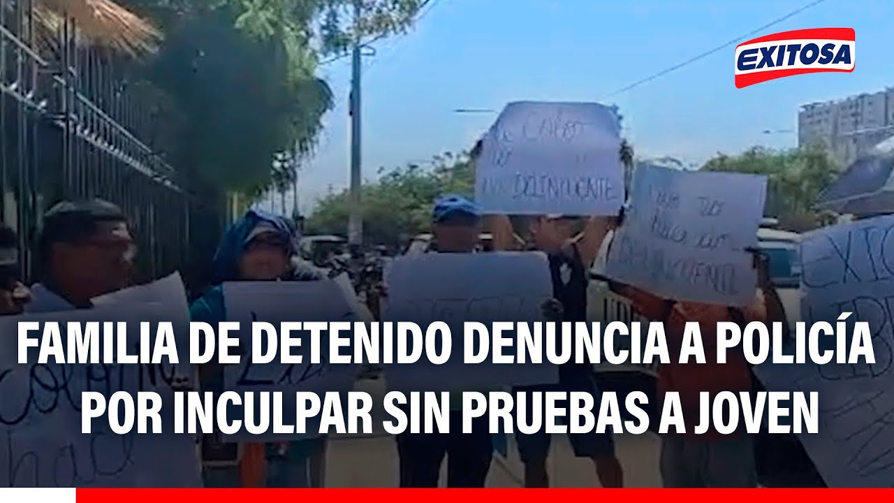 🔴🔵 Caso Percy Ipanaqué: Familia de detenido denuncia a policía por inculpar sin pruebas a joven