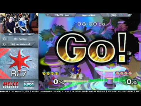Rubicon 7 - TEMPO | Axe (Pikachu, Young Link) vs. [RG] J (Jiggypuff) - Top 32, WR2