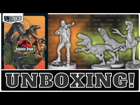 Unmatched: Jurassic Park – InGen vs Raptors - Unboxing!