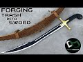 Rusted Leaf Spring Forged into an ARABIAN SWORD