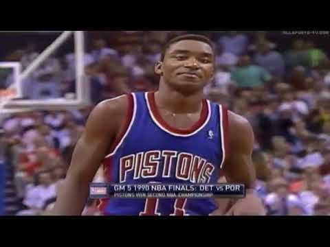 Isiah Thomas - 29-Point Finals MVP Performance vs. Blazers (1990)