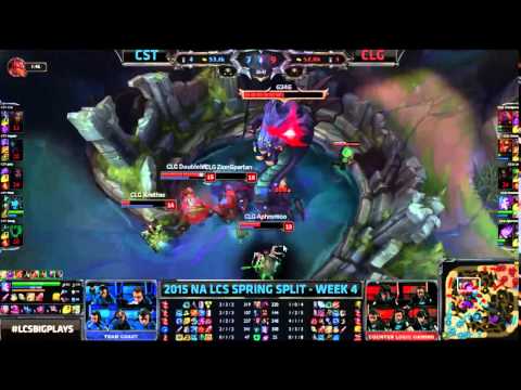 Ridiculous team fight in CLG vs CST game