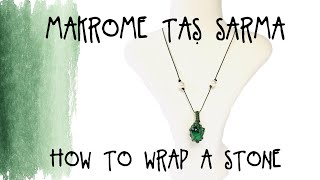 Deliksiz Taş Sarma takı yapımı DIY  Doğal Taş Kolye Yapımı