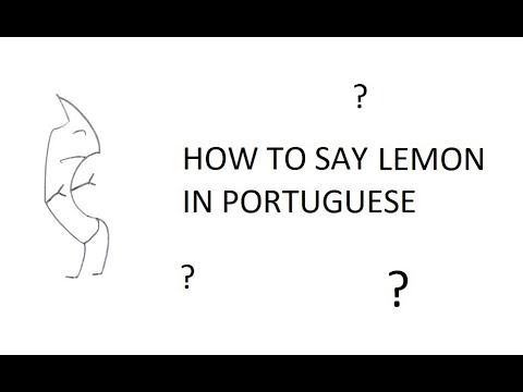 How To Say Lemon In Portuguese