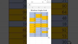Download lagu Membuat Angka Acak dengan Rumus RANDBETWEEN di Excel #Shorts mp3