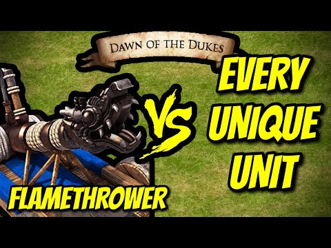 FLAMETHROWER vs EVERY UNIQUE UNIT | AoE II: Definitive Edition
