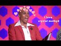 RuPaul being obsessed with Crystal Methyd's mullet for 2 minutes straight
