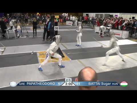 2022 353 T32 16 F S Individual NoviSad SRB ZCH 8 PAPATHEODOROU GRE vs BATTAI HUN