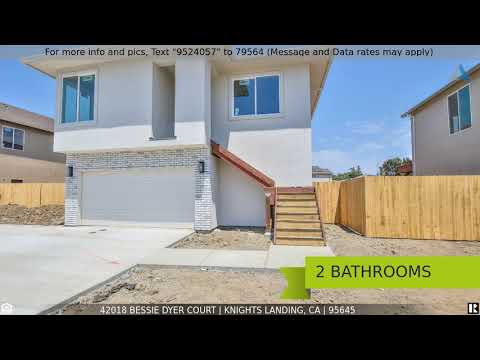 Priced at $515,000 - 42018 Bessie Dyer Court, Knights Landing, CA 95645