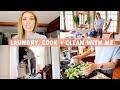 The Reality of Mom Life - Laundry, Cook + Clean with me....