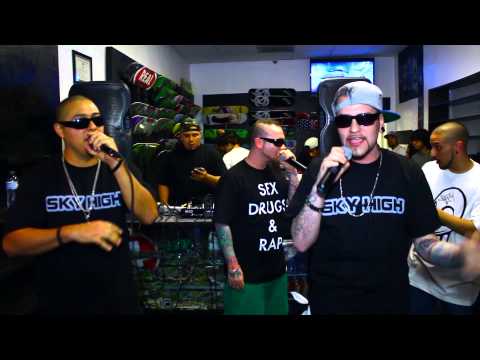 Ghosthouse, Baby Dane & Thee Brown Plague performing in San Fernando