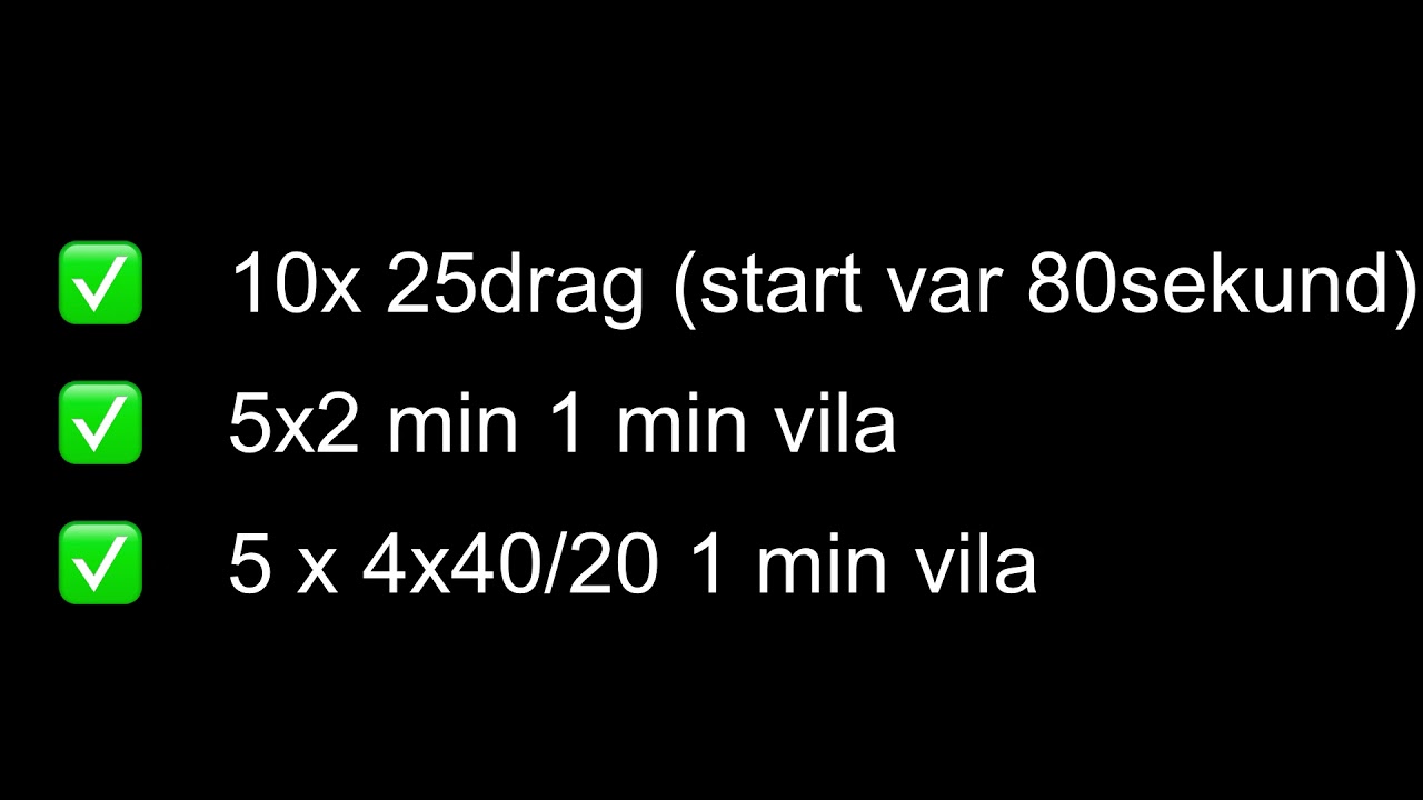 Kul intervallpass med Tessan