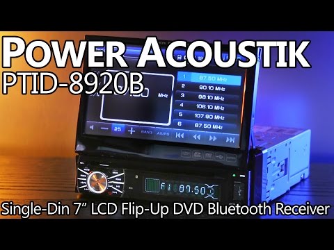 Power Acoustik PTID-8920B Single-Din 7" LCD DVD Radio