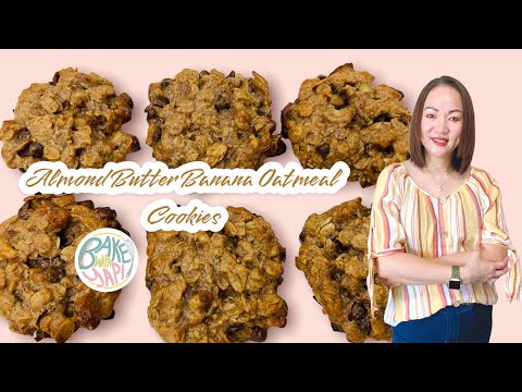 ALMOND BUTTER BANANA OATMEAL COOKIES RECIPE @BAKEWITHYAPI