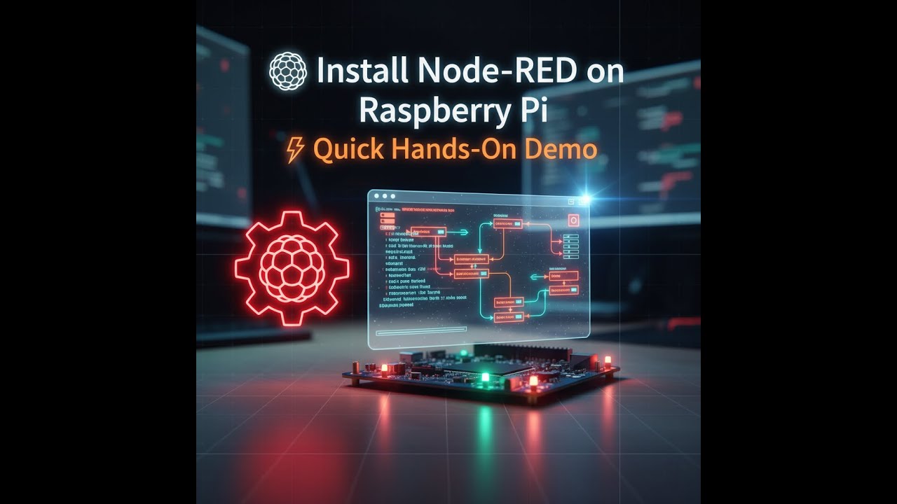 🚀 Install Node-RED on Your Raspberry Pi – Quick Hands-On Demo! 🔧✨