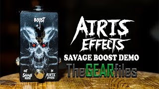 Video thumbnail for Airis Effects Savage Boost Metal Demo | TheGearFiles by The Gear Files