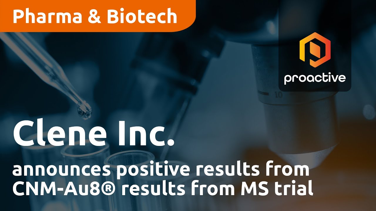 Clene Inc. announces positive results from CNM-Au8 results from MS trial