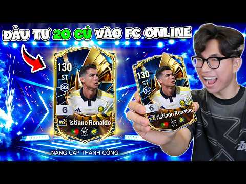BI HUỲNH ĐẦU TƯ 20 CỦ MỞ THẺ FC ONLINE CÁI KẾT BÙNG NỔ LÊN RONALDO +6