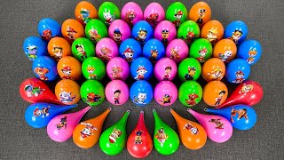 🔎 Finding Paw Patrol Slime ASMR 💖 | Chase & Skye Water Drop Clay Slime