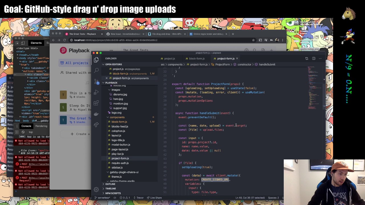 Highlight: GitHub-like image uploads