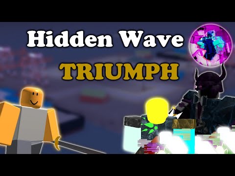HIDDEN WAVE TRIUMPH Using Gladiator || Tower Defense Simulator