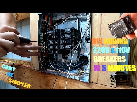 DIY WIRE NEW 220V & 110V Breakers Easily and Safely