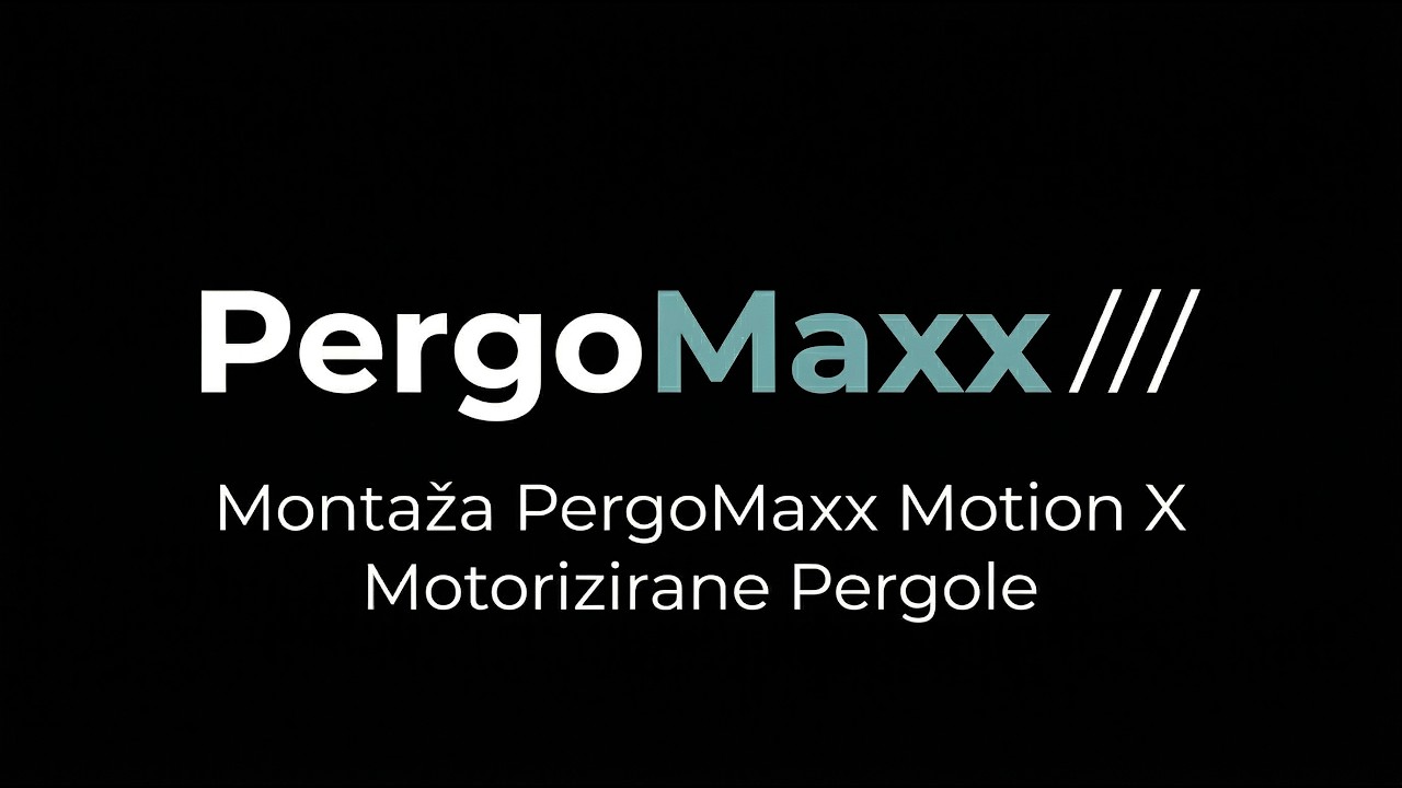 Montaža PergoMaxx Motion X Motorizirane Pergole